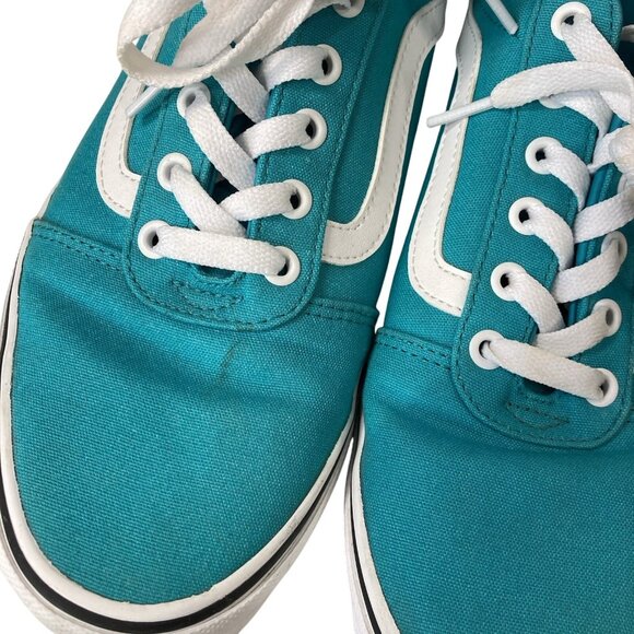 Vans Old Skool Skater Shoes Womens 11 Teal Ward Low Top Sneaker 90s Y2K Preppy - Picture 6 of 10